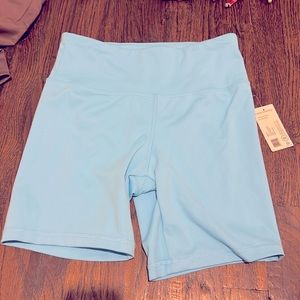 Blue biker shorts 6 inches